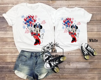 July 4th Minnie Mouse Shirt,Disney Fourth of July Shirt,Disney Mommy And Me,Disney Patriotic Shirt,Disney July 4th Shirt,July4th Disney Trip