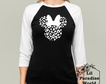 Black Bow Animal Kingdom Baseball Shirt,Baseball Animal Kingdom,Matching Disney Shirt,Animal Kingdom Minnie Mouse,Matching Animal Kingdom