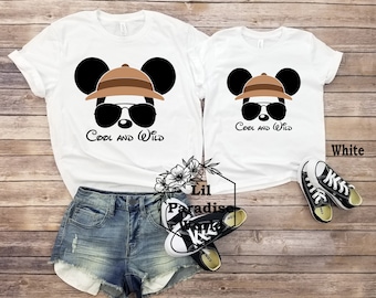 Mickey Cool and Wild Animal Kingdom Shirt,Matching Animal Kingdom,Safari Mickey Mouse Shirt,Disney Safari Shirt,Disney Daddy and Me Shirts