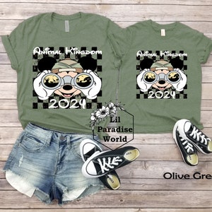 Checkered 2024 Animal Kingdom Shirt, Retro Animal Kingdom Shirt, Vintage Animal Kingdom Shirt, Animal Kingdom Safari Shirts