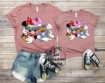 Summer Minnie Mouse And Daisy Duck Mommy And Me Shirt,Animal Kingdom Shirt,Minnie Mouse Shirt,Disney Mommy And Me Shirts,Disney Summer Shirt