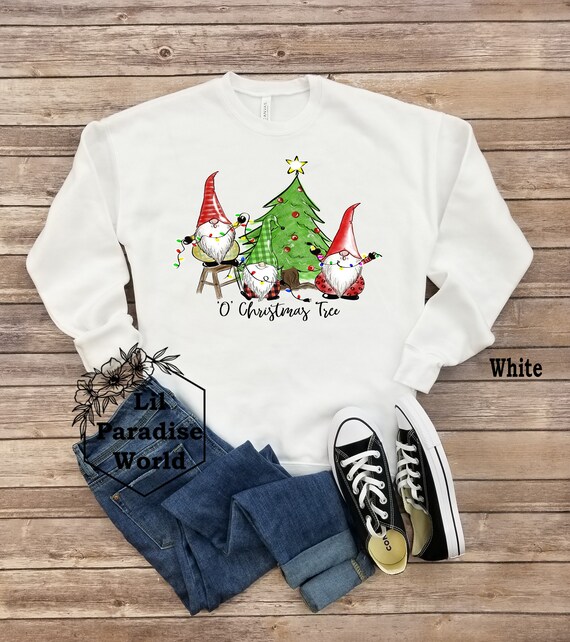 O Christmas Tree Gnomes Sweatshirt gnomes Sweater christmas