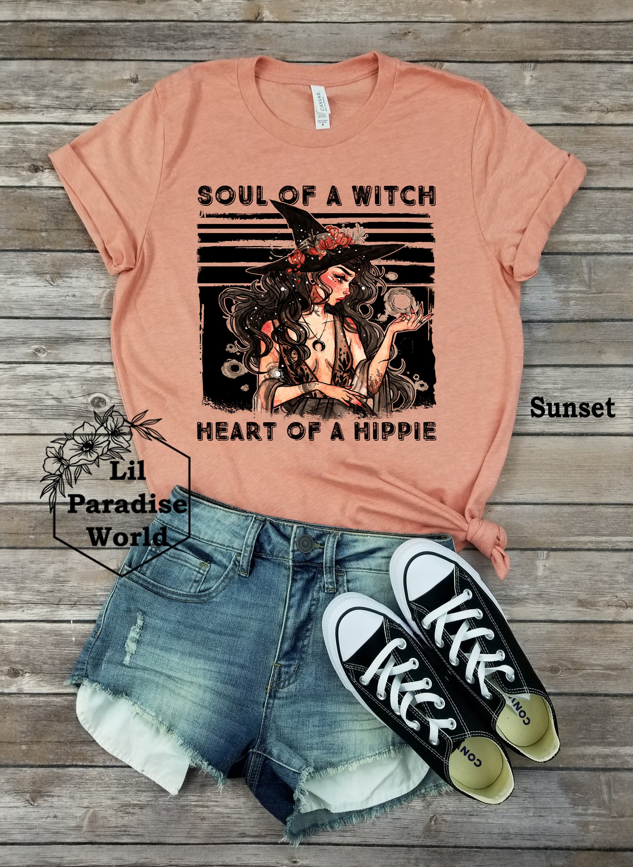 Soul of A Witch Heart of A Hippie Shirt 