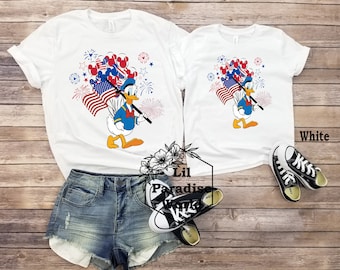July 4th Donald Duck Shirt,Disney Fourth of July Shirt,Disney Mommy And Me,Disney Patriotic Shirt,Disney July 4th Shirt,July 4th Disney Trip