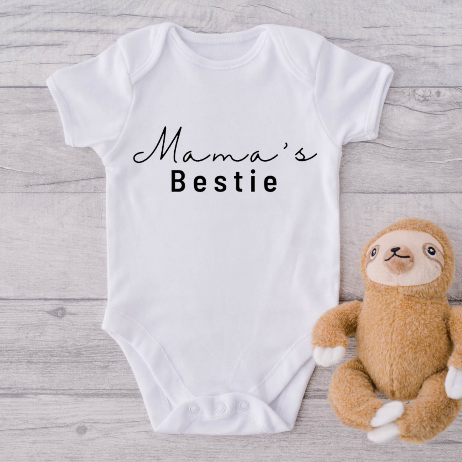 Mama's Bestie Onesie Mini Me Baby Shower Gift Custom Etsy