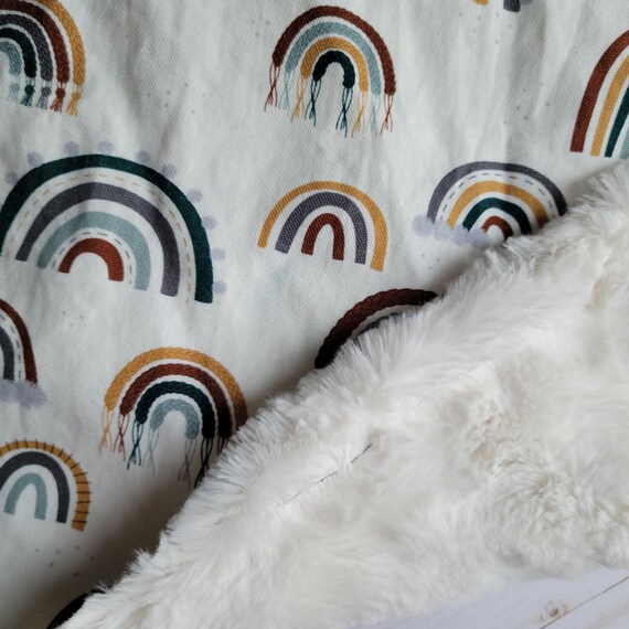 Boho Rainbow Baby Crib Blanket VIntage Blanket Crib Sheet Etsy