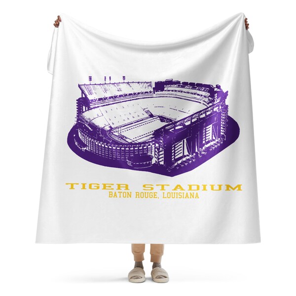 Lsu Stadium Throw Etsy
