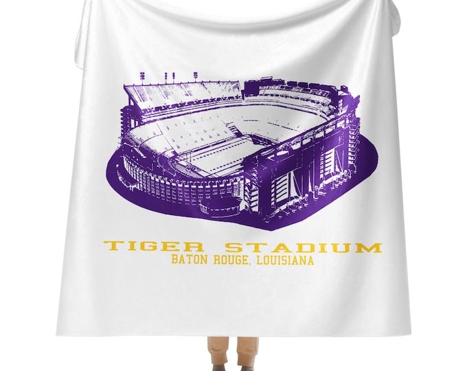 Handmade LSU Blanket Etsy