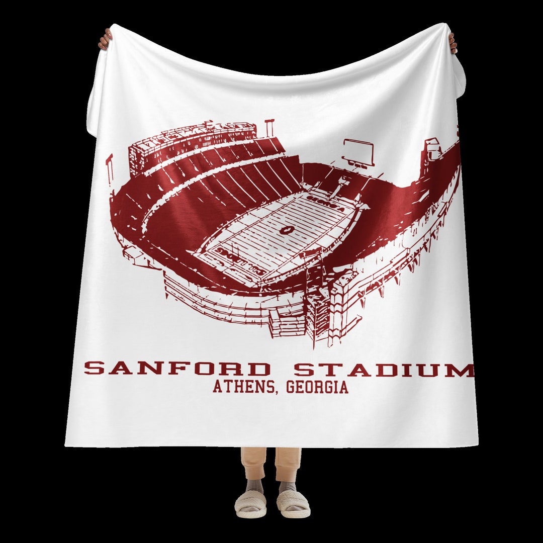 Uga Stadium Throw Blanket Etsy