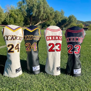 23 MJ, 24 mamba jersey golf head cover