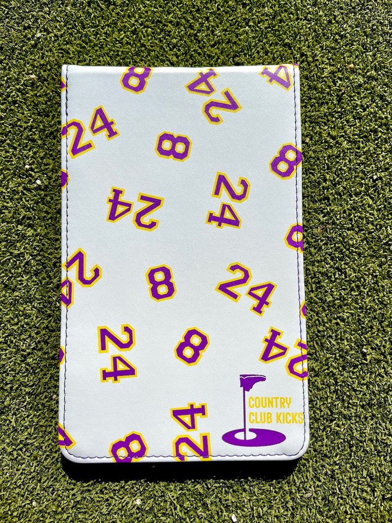 Golf scorecard holder Kobe inspired White