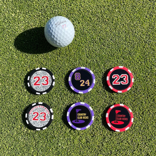 Custom Poker Chip Ball Marker Etsy
