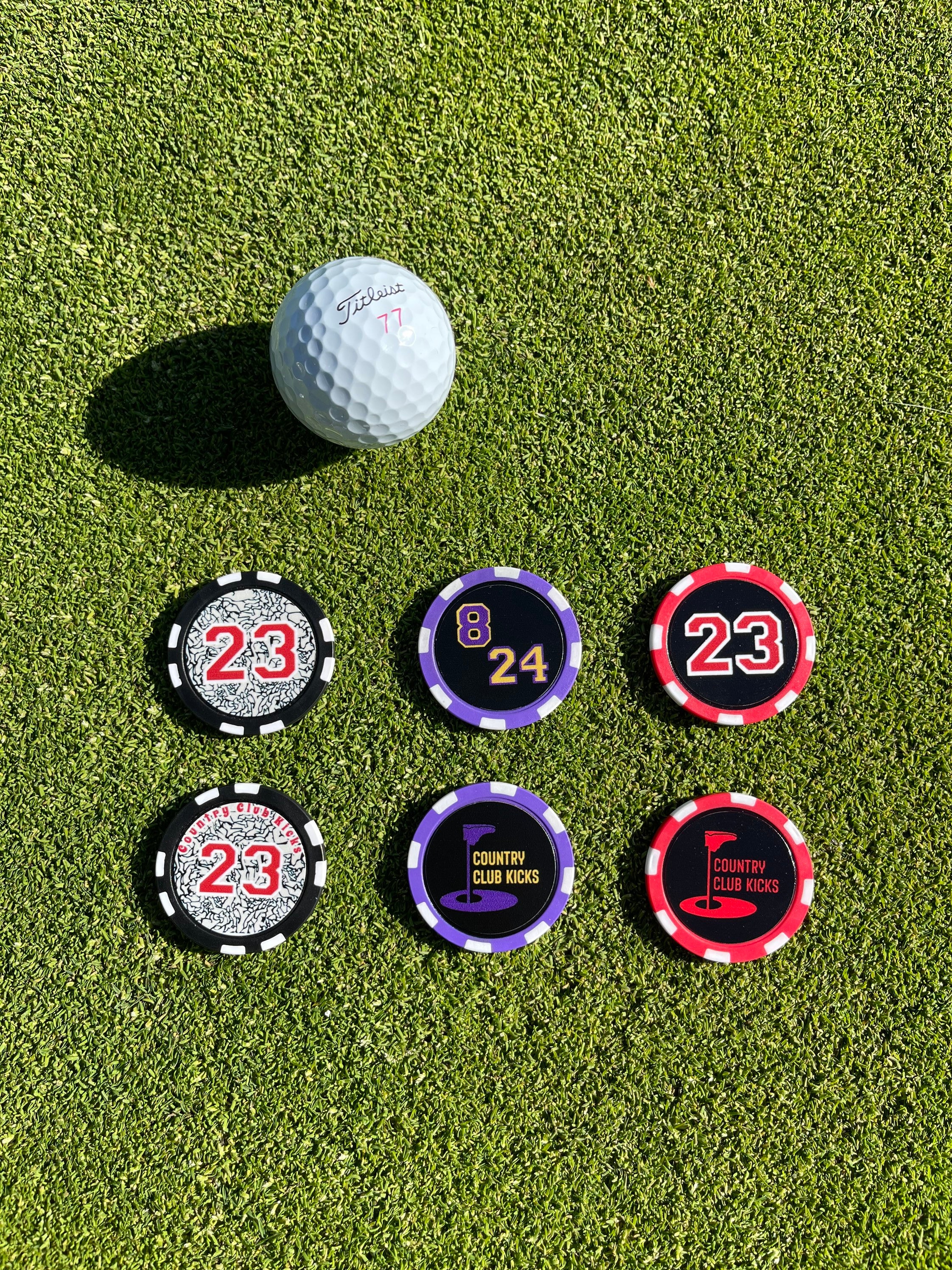Poker Chip Golf Ball Markers MJ Jordan, Mamba Inspired - Etsy
