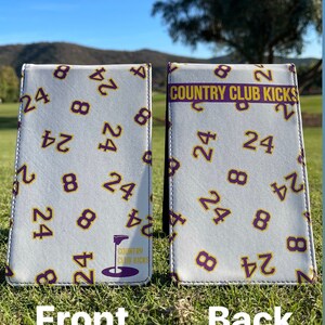 Golf scorecard holder Kobe inspired image 2