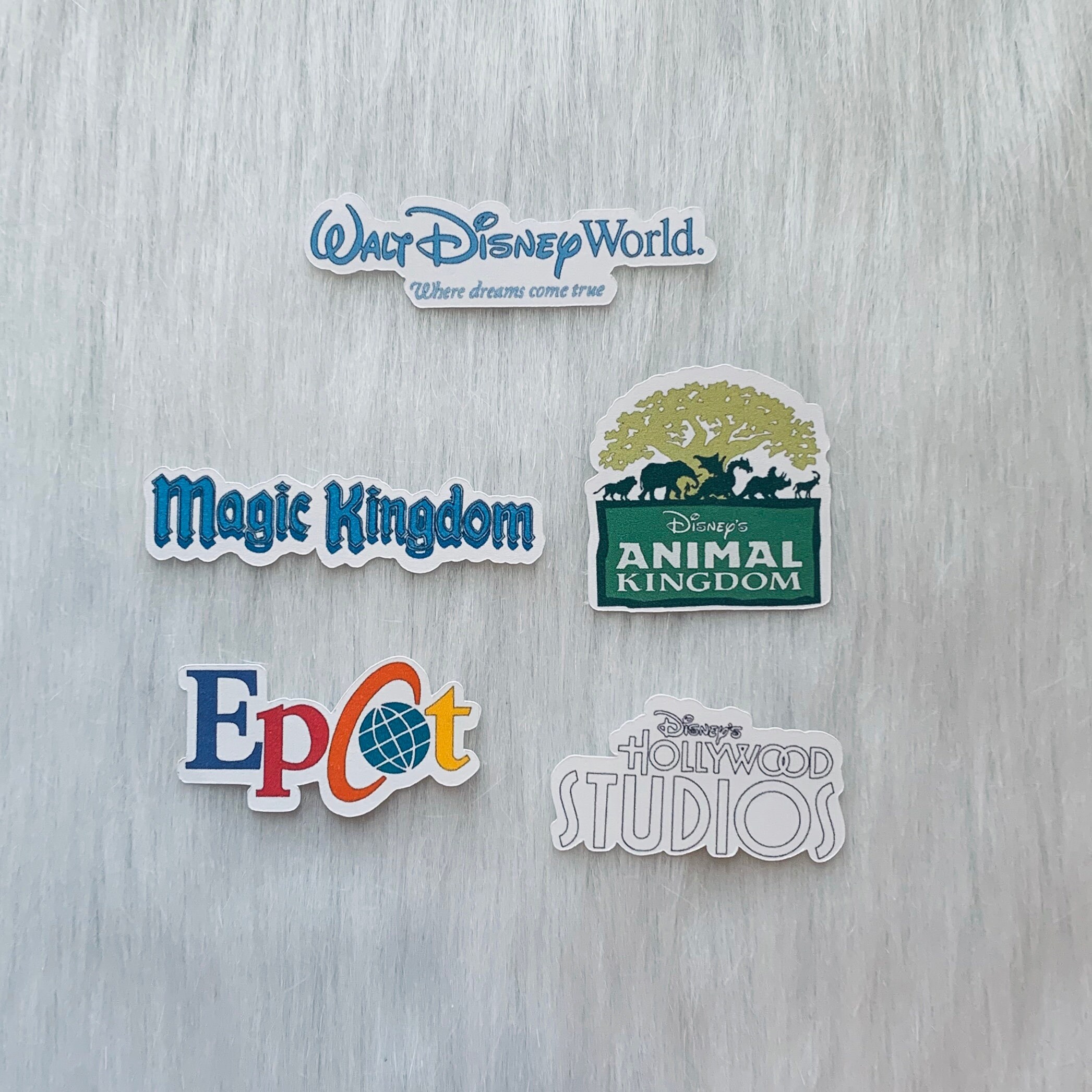 Walt Disney World Four Park Logo Di-Cut Stickers / Magic Kingdom / Ho…