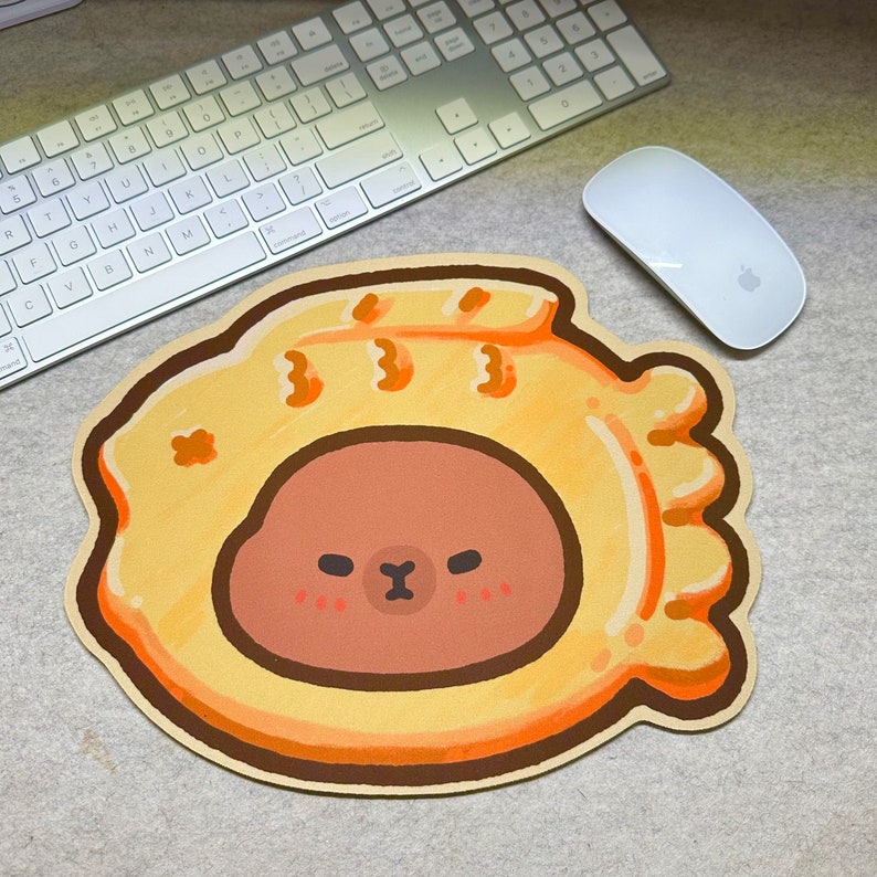 Taiyaki With Capybara Filling Mouse Pad for Office Gaming Student ...