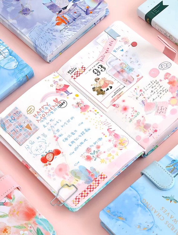 Wednesday Writing Set Girls 16 Pieces Notebook A5 & A6 Pens Girls Ballpoint Pen Eraser Girls Gifts