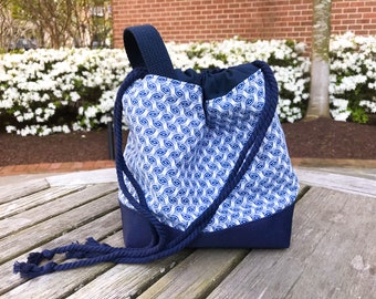 Project bag, knitting bag, drawstring project bag, drawstring bag, craft bag, yarn bag, sock sweater project bag, crochet project bag