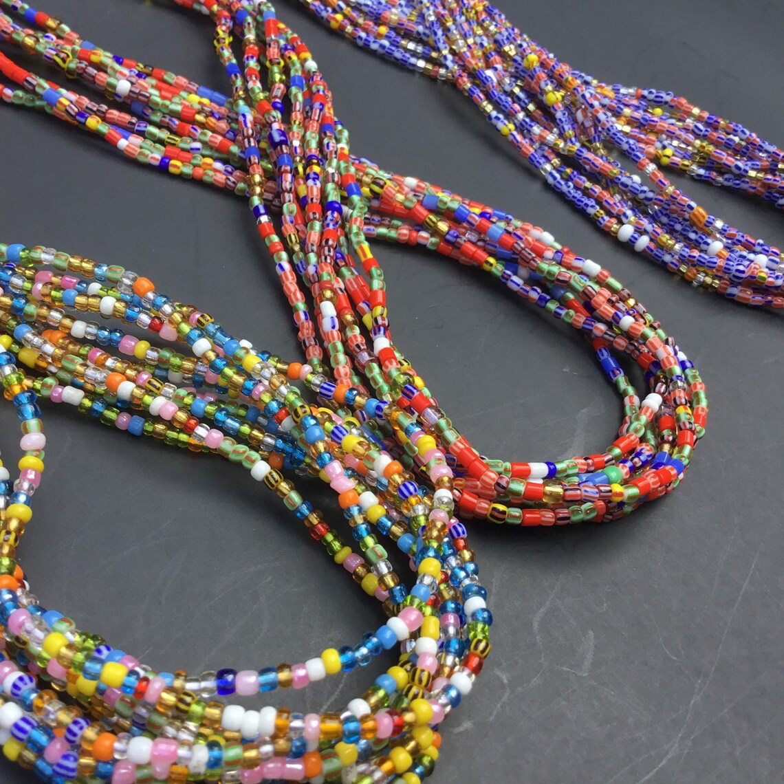 Authentic Ghana TIE on Waist Beads Waist Beads for weight | Etsy