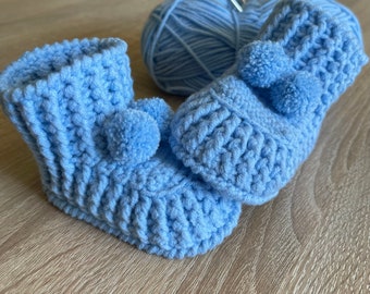 Baby schoenen gehaakt / baby laarzen / baby schoenen / sokken / laarsjes / laarzen / baby sokken / baby laarzen / gebreid / wol / push