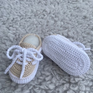 Chaussures bébé crochet chaussures bébé chaussures bébé tricotées chaussures bébé crochet chaussures bébé baskets bébé chaussures de sport bébé baskets image 2