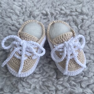 Chaussures bébé crochet chaussures bébé chaussures bébé tricotées chaussures bébé crochet chaussures bébé baskets bébé chaussures de sport bébé baskets image 5