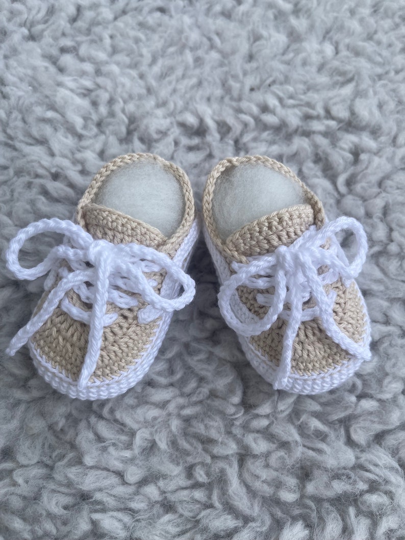 Chaussures bébé crochet chaussures bébé chaussures bébé tricotées chaussures bébé crochet chaussures bébé baskets bébé chaussures de sport bébé baskets image 5