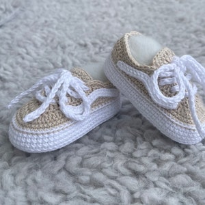 Chaussures bébé crochet chaussures bébé chaussures bébé tricotées chaussures bébé crochet chaussures bébé baskets bébé chaussures de sport bébé baskets image 3