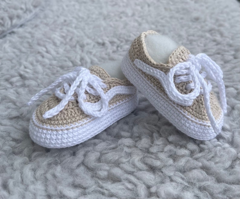 Chaussures bébé crochet chaussures bébé chaussures bébé tricotées chaussures bébé crochet chaussures bébé baskets bébé chaussures de sport bébé baskets image 3