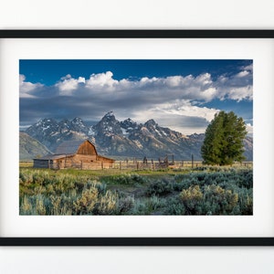 Mormon Row, Grand Teton National Park, Barn, Mountains, Mountain Landscape, Farming, Landscape Photography, Barn Photo, Mountain Photography