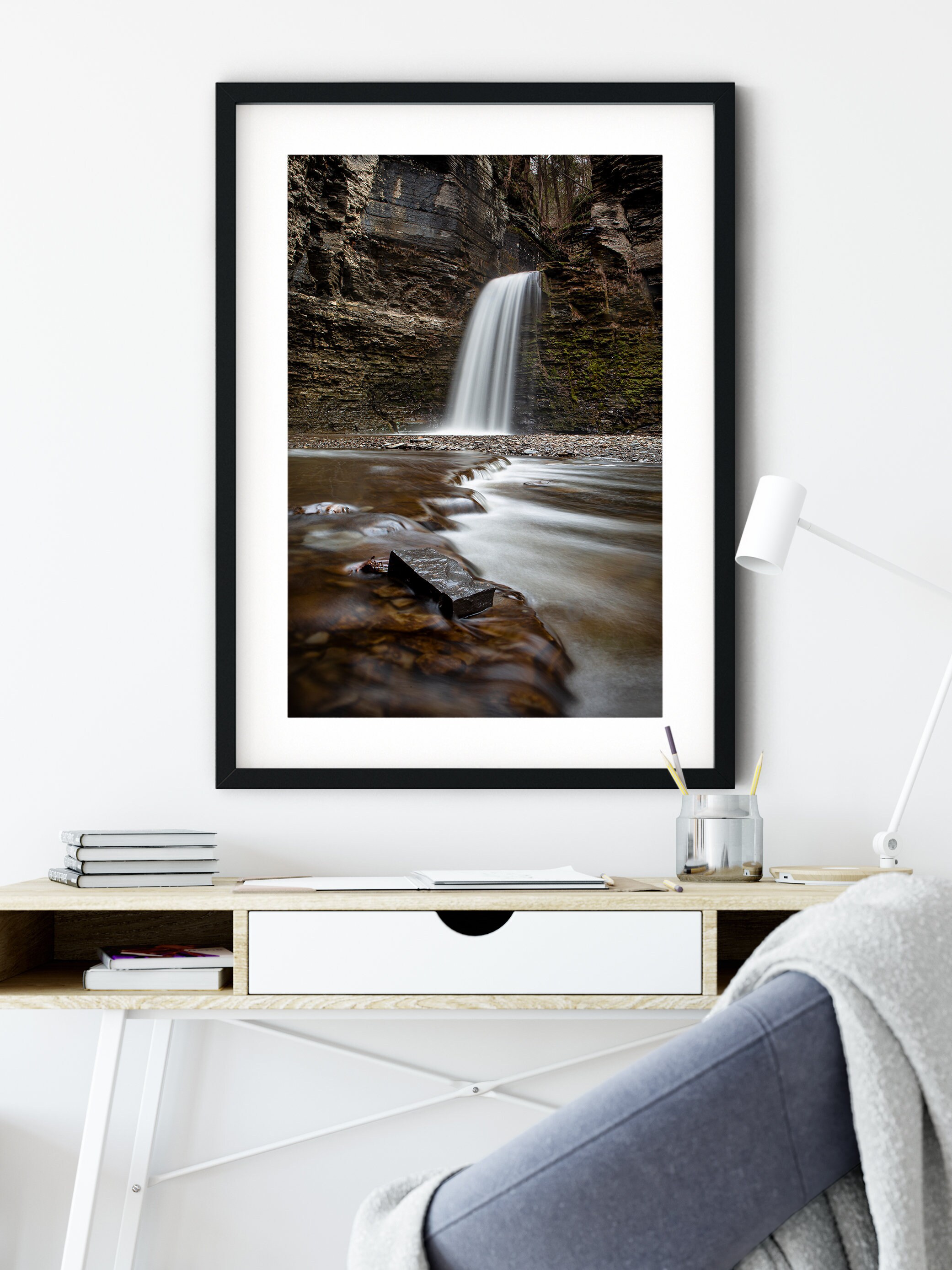 Waterfall Photography, Wall Art Print, Landscape Photography Print Nature Photography, Waterfall Photo, Nature Photography, Wall Art