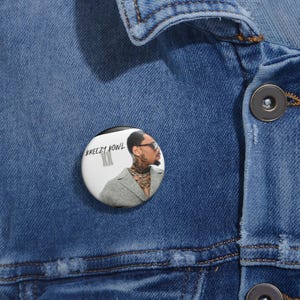 Breezy Bowl XX Pin -Buttons For Chris Brown Fans, Personalized Pin Badges, Fashionable Flair, Party Favors