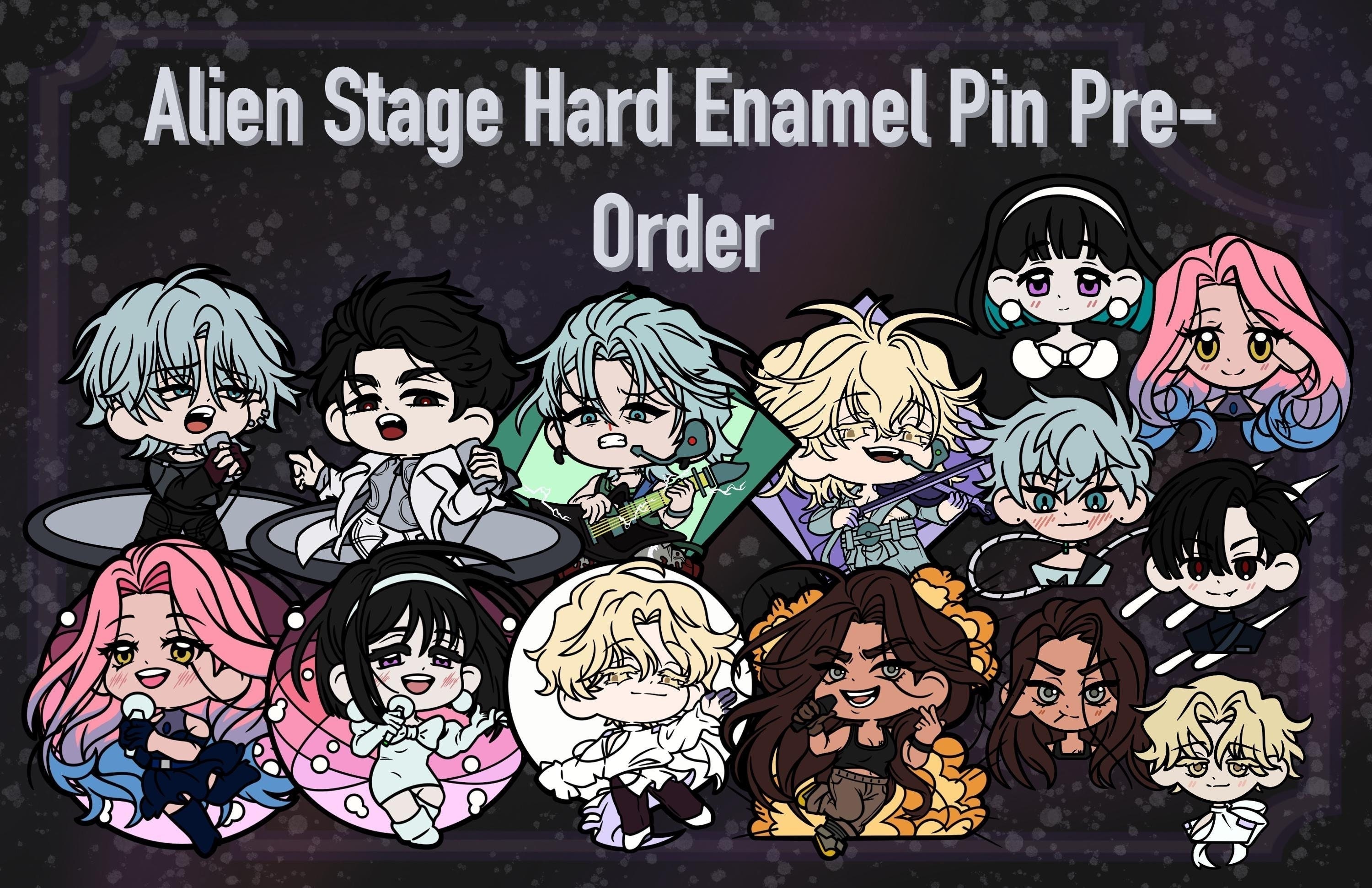 ALIEN STAGE IVAN & TILL Badges Broches Anime ALIENSTAGEmisisuaivan Femmes Broche Mode Ryomen Cosplay Broches Pour Accessoire De Sac