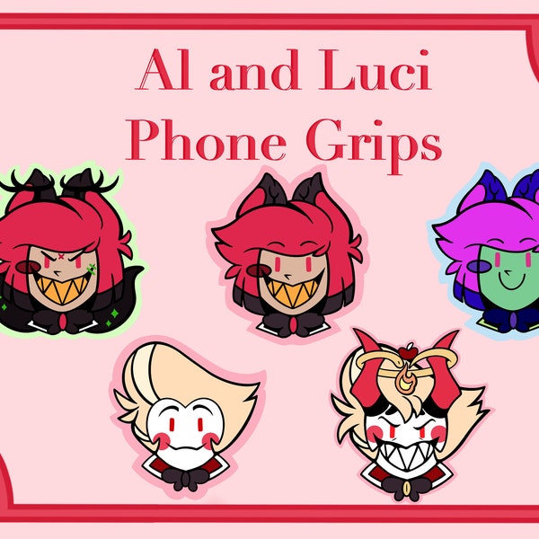 Alastor and Lucifer 2" Inch Phone grips