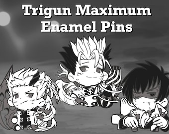 TriMAX Vash, Wolfwood and Kni 2In Enamel Pins