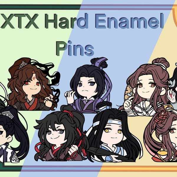 MXTX Danmei 2 In Hard Enamel Pins! svsss/mdzs/tgcf