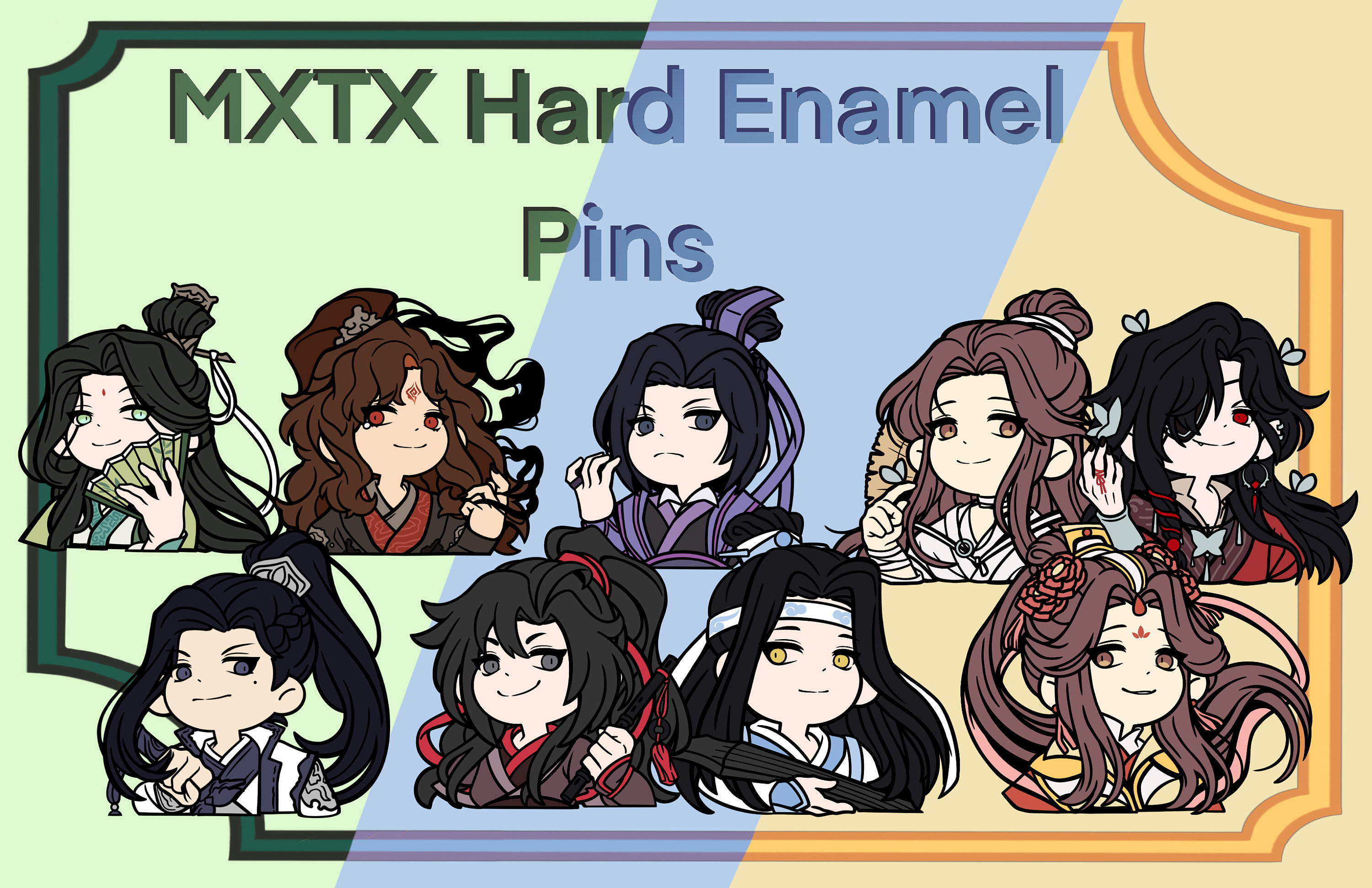 MXTX Danmei 2 In Hard Enamel Pins! svsss/mdzs/tgcf