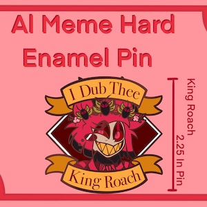 Pre-Order Hard Enamel Alastor Meme Pins