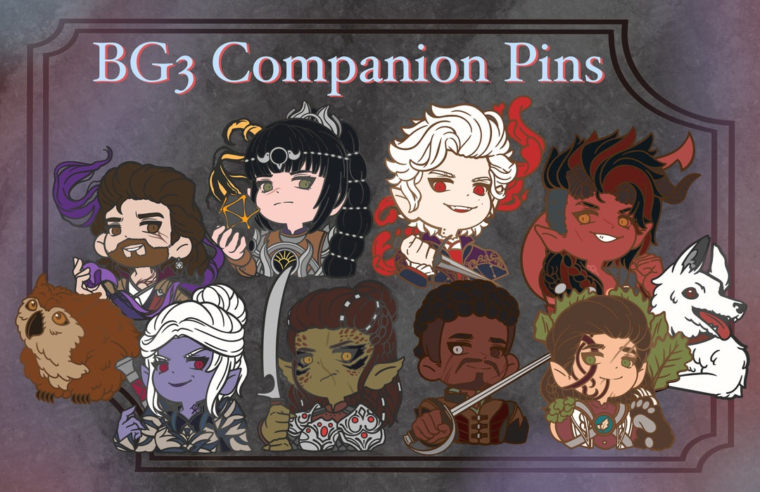 BG3 Companion Hard Enamel Pins (please Read Description) - Etsy