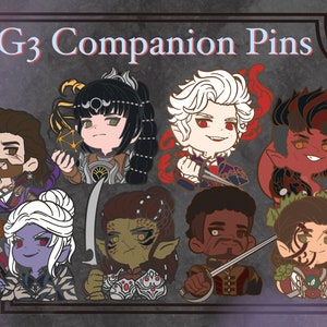 BG3 Companion Hard Enamel Pins (Please Read Description)