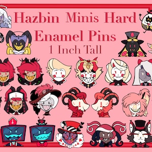 Pre-Order Hazbin Minis 1" Inch Hard Enamel Pins