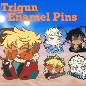 Vash, Wolfwood, and Kni 2&quot; Hard Enamel Pins