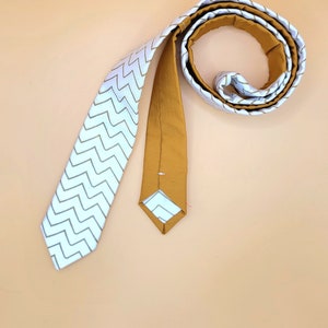 Boy(8-15yrs) Chevron-Orange Necktie, Fall Neckties, Homemade, Boys Clothing, Necktie, Ties, Groomsmen, Weddings, 2020 Ties - Boys Collection