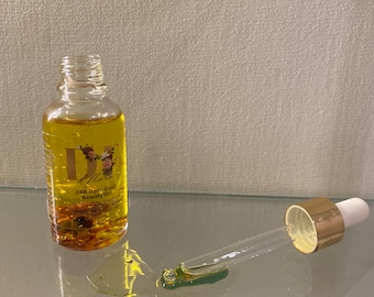 24K Rose Gold Schönheitsöl/ Nagelhautöl/ Gesichtsöl/Mehrzwecköl/Nach der Rasuröl/Nicht komedogenes Öl/ Anti-Aging-Öl/ Botanisches Öl