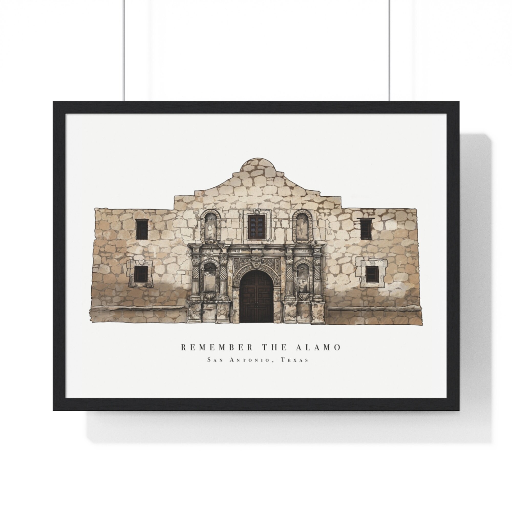 Alamo Art Texas Wall Art Texas Decor Texas Art Print Texas Etsy