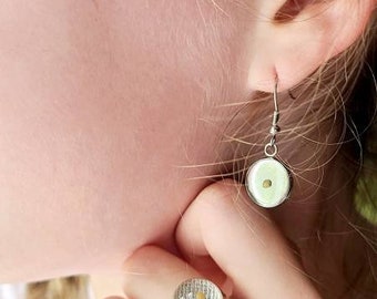 Mustard seed resin dangle earrings faith jewelry Matthew 17:20