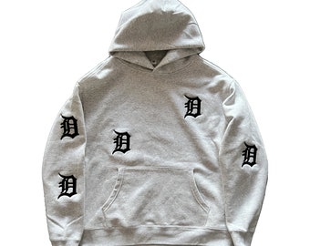 Detroit Embroidered Hoodie Boxy Fit