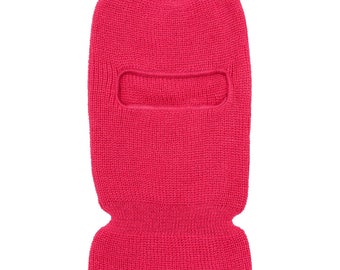 One Hole Ski Mask - Hot pink