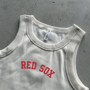 Boston RedSox Tank Top Women’s Printedbaseball
