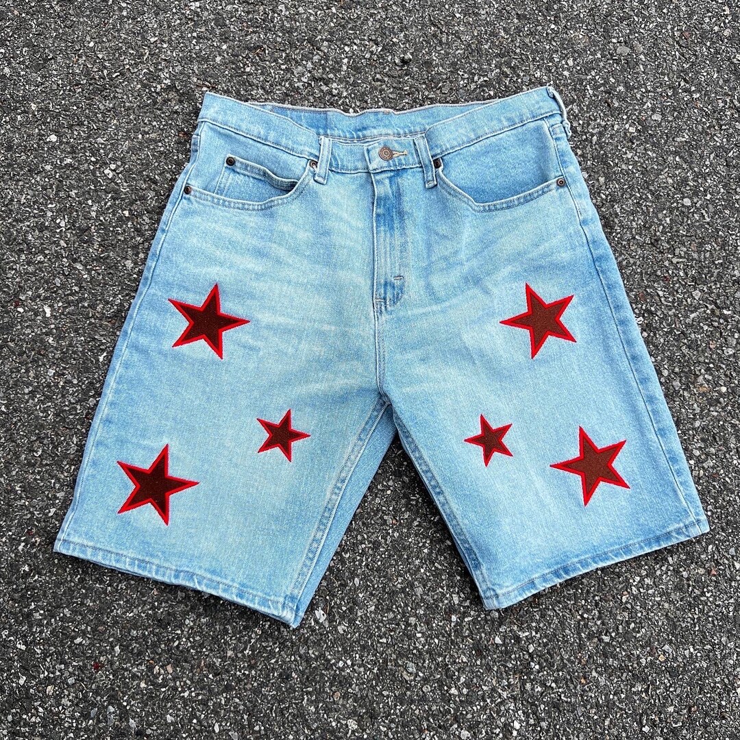 パンツ Star logo rigid Denim Jorts belvet Star logo rigid Denim Jorts – BELVET
